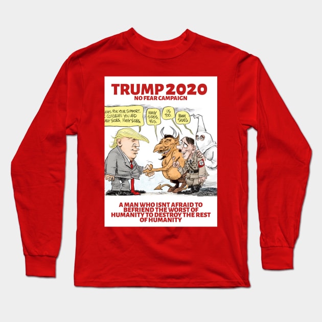 Trump and friends Long Sleeve T-Shirt by Death, Thievery & Politics 